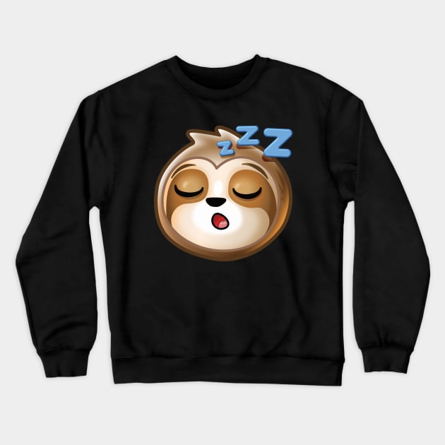 Sloth Sleeping Napping kawaii cute Crewneck Sweatshirt by PnJ